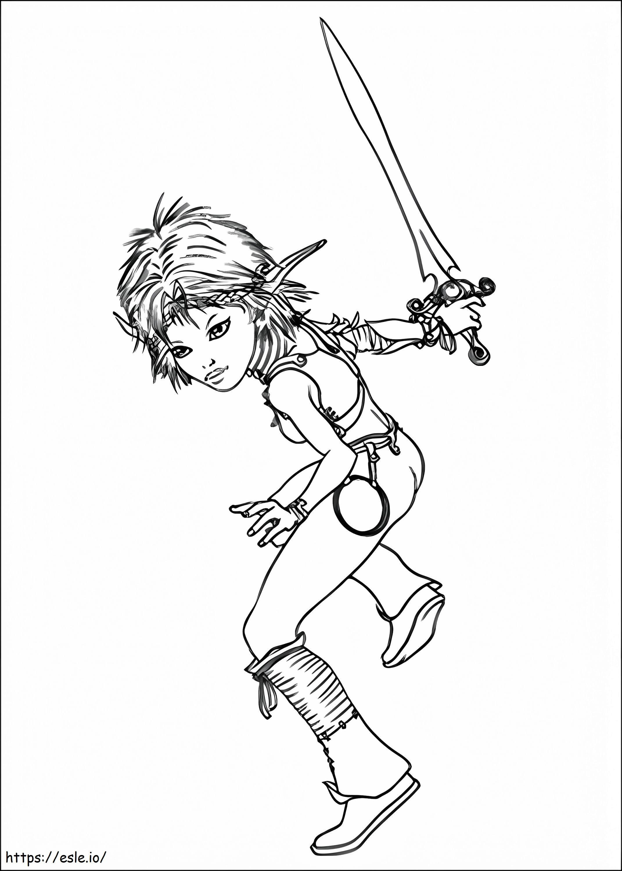 1533523593 Selenia Fighting A4 coloring page