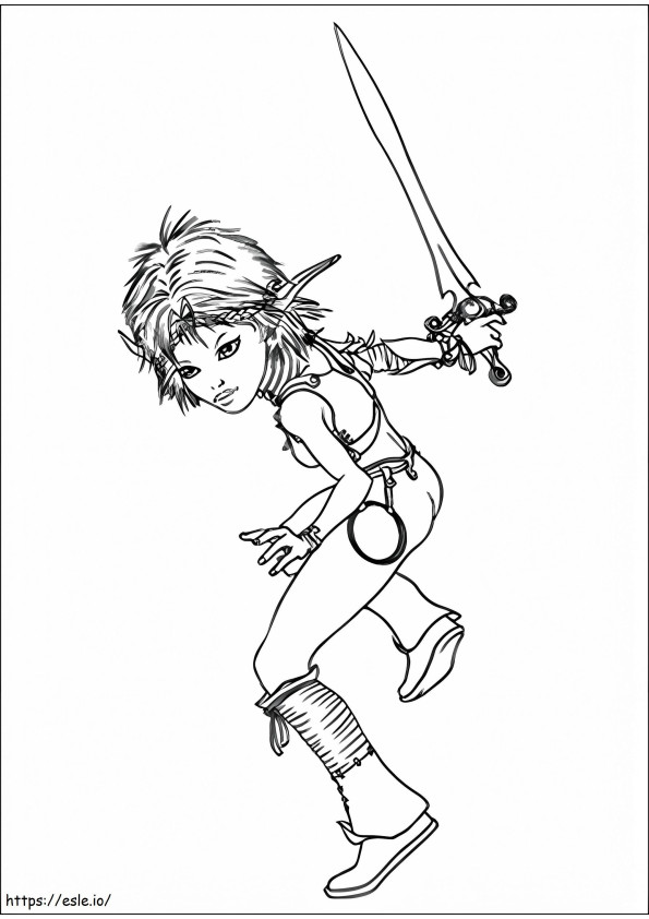 1533523593 Selenia Fighting A4 coloring page