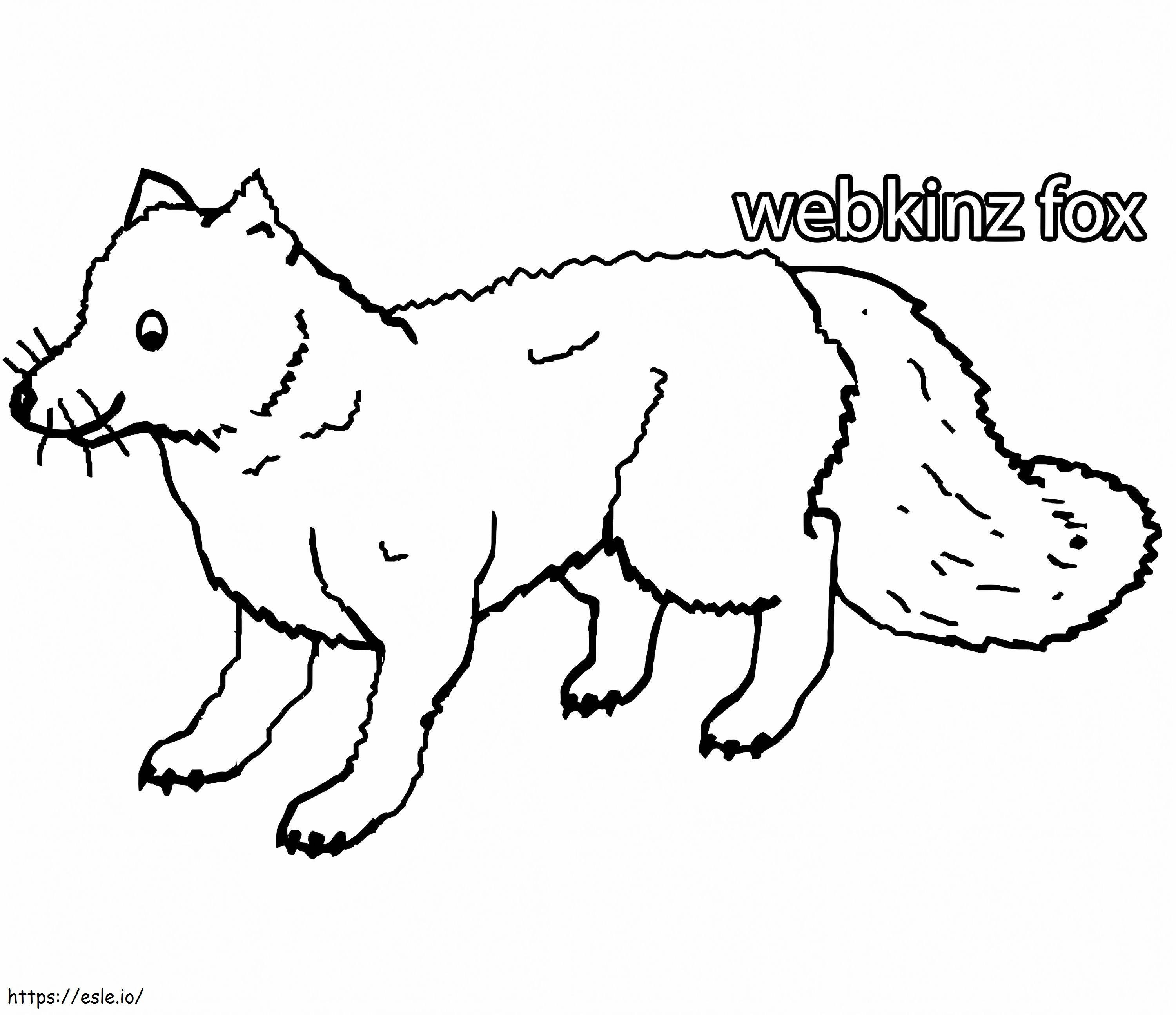 Webkinz Fox da colorare