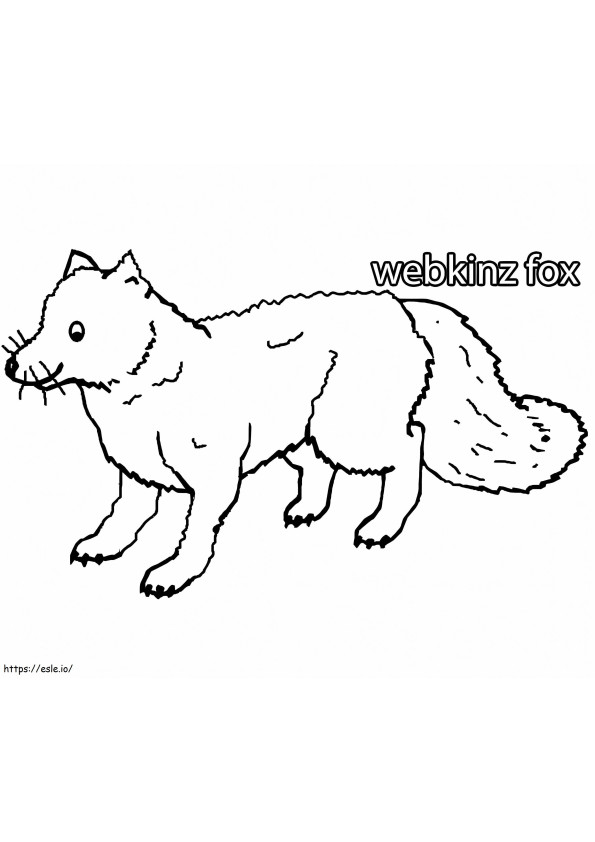 Webkinz Fox de colorat