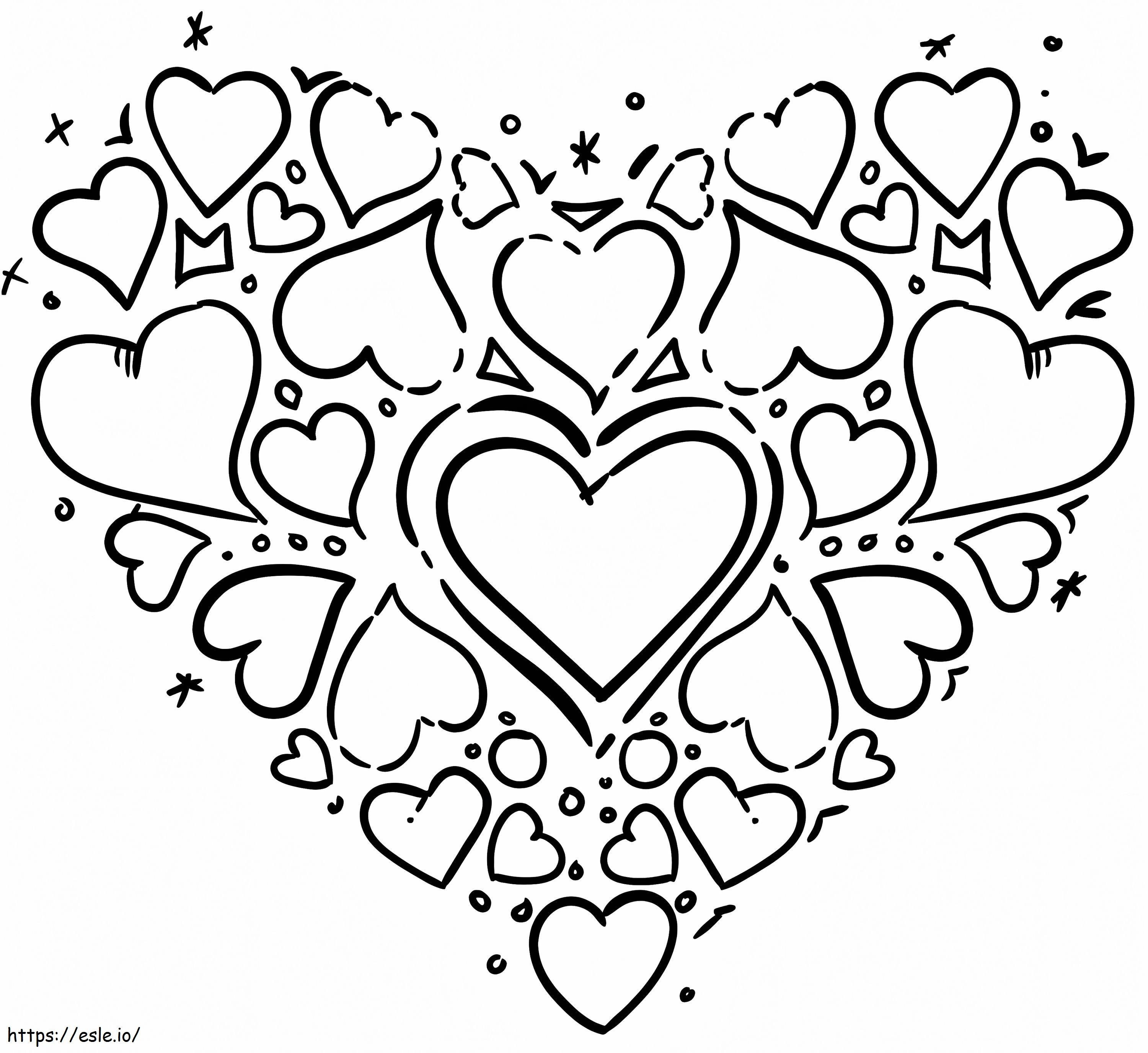 Lots Of Heart coloring page