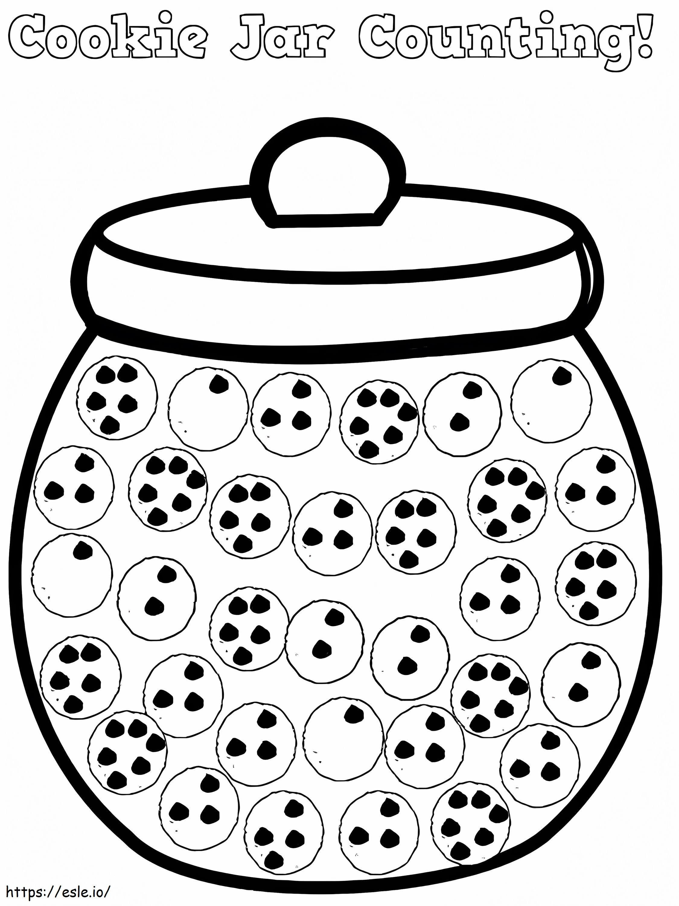 Cookie Jar Counting värityskuva