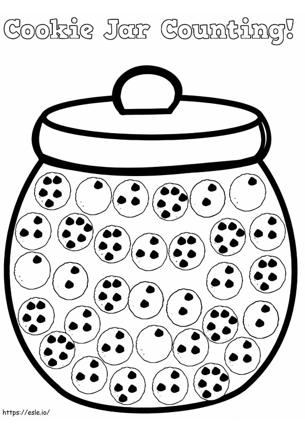 Cookie Jar Counting värityskuva