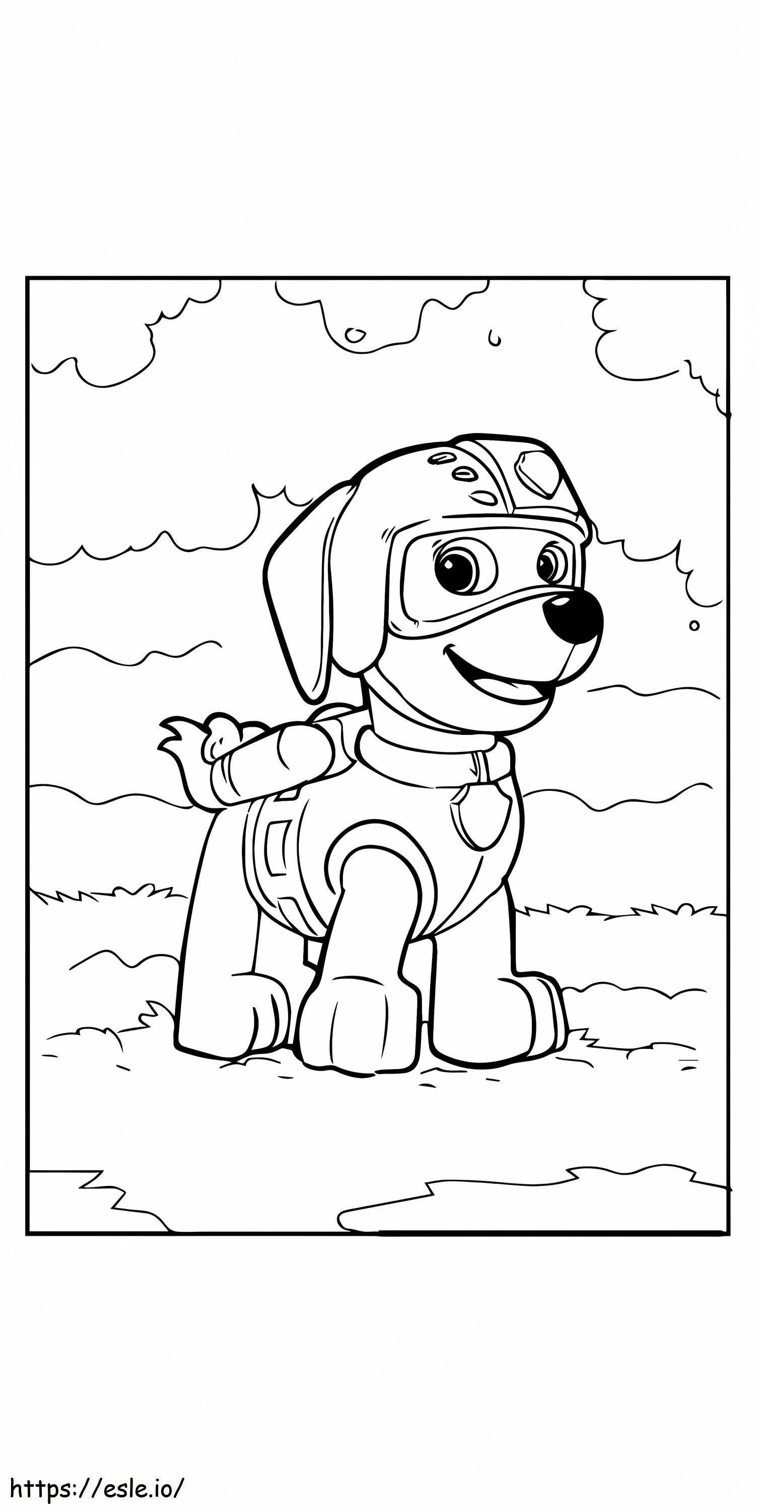 Coloriage Paw Patrol Mighty Pups Skye pour enfants à imprimer dessin