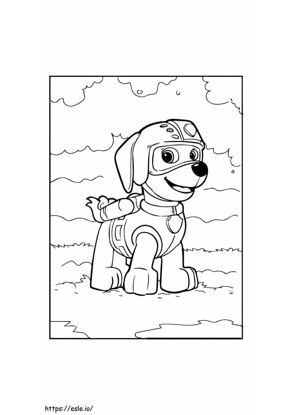 Paw Patrol Mighty Pups Skye para crianças para colorir