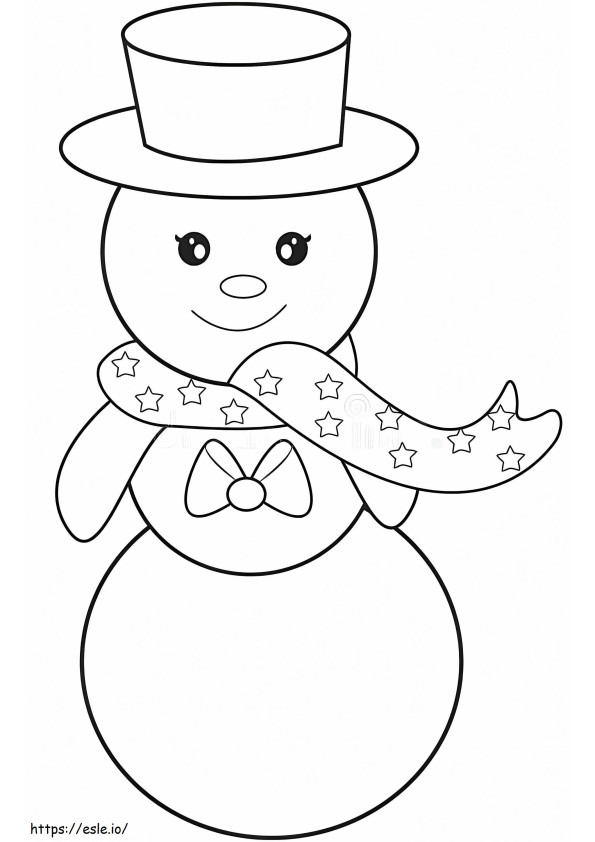 Om de zăpadă normal de colorat