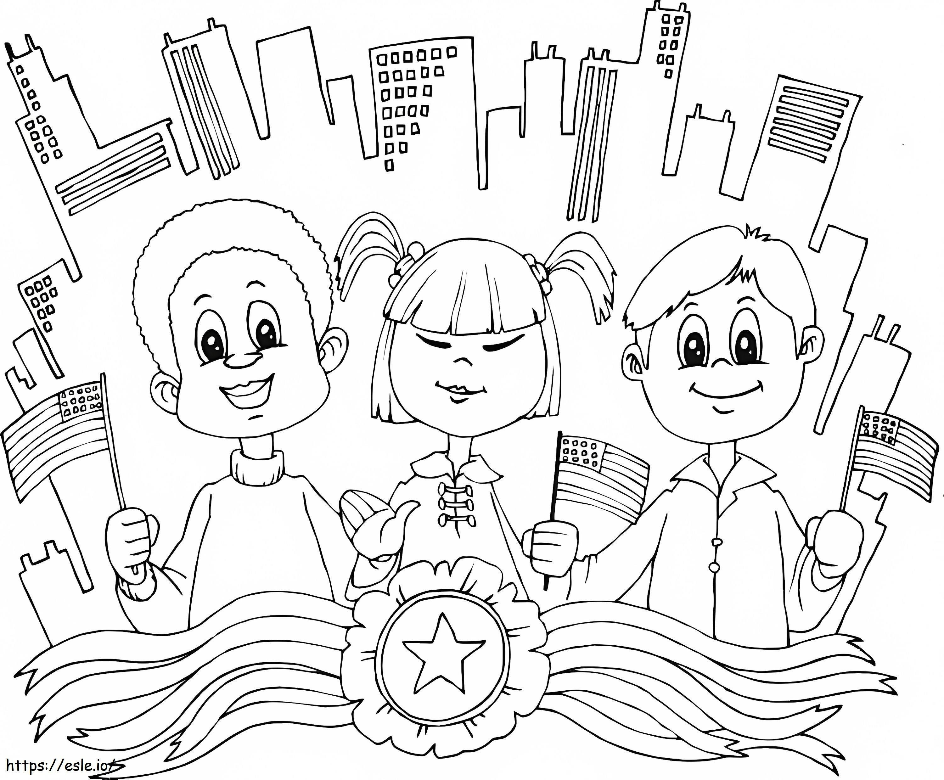 Printable Diversity coloring page