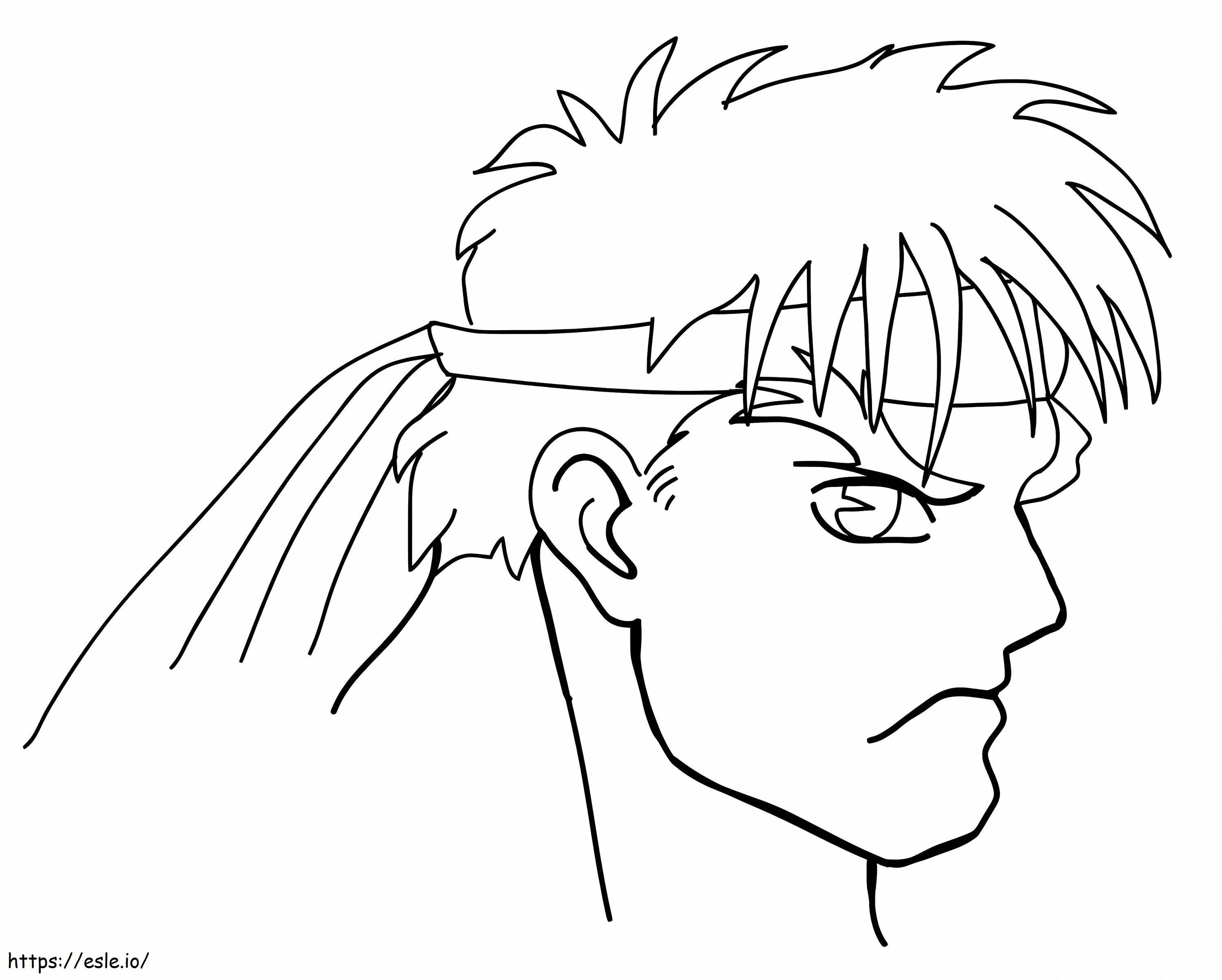 Ryus Face coloring page