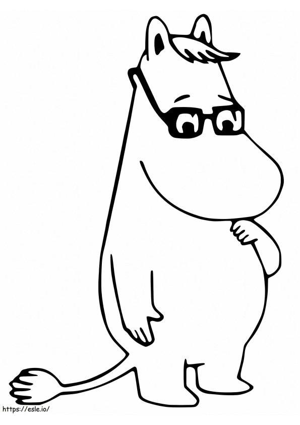 Snork van Moomin kleurplaat