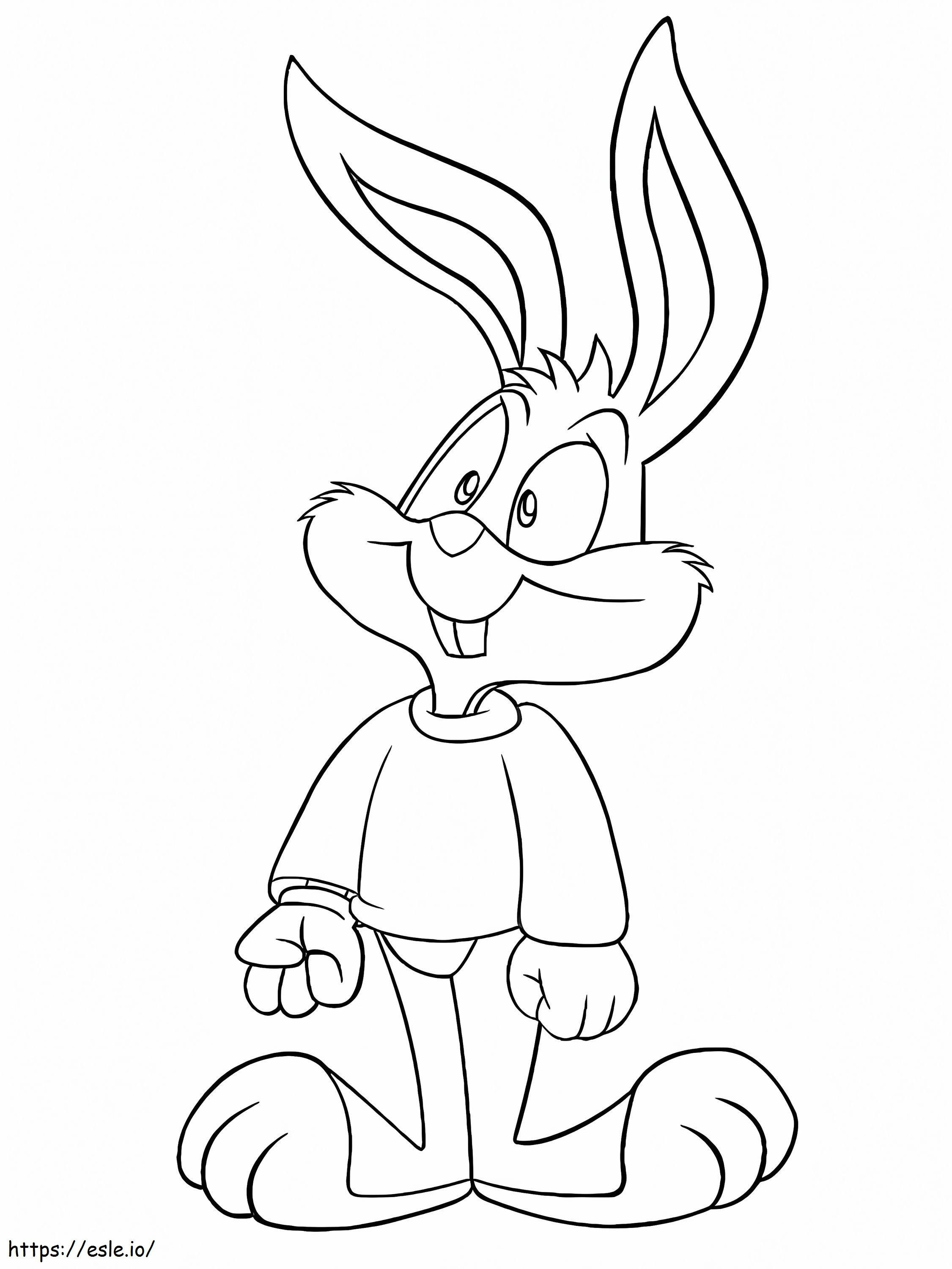Funny Buster Bunny de colorat