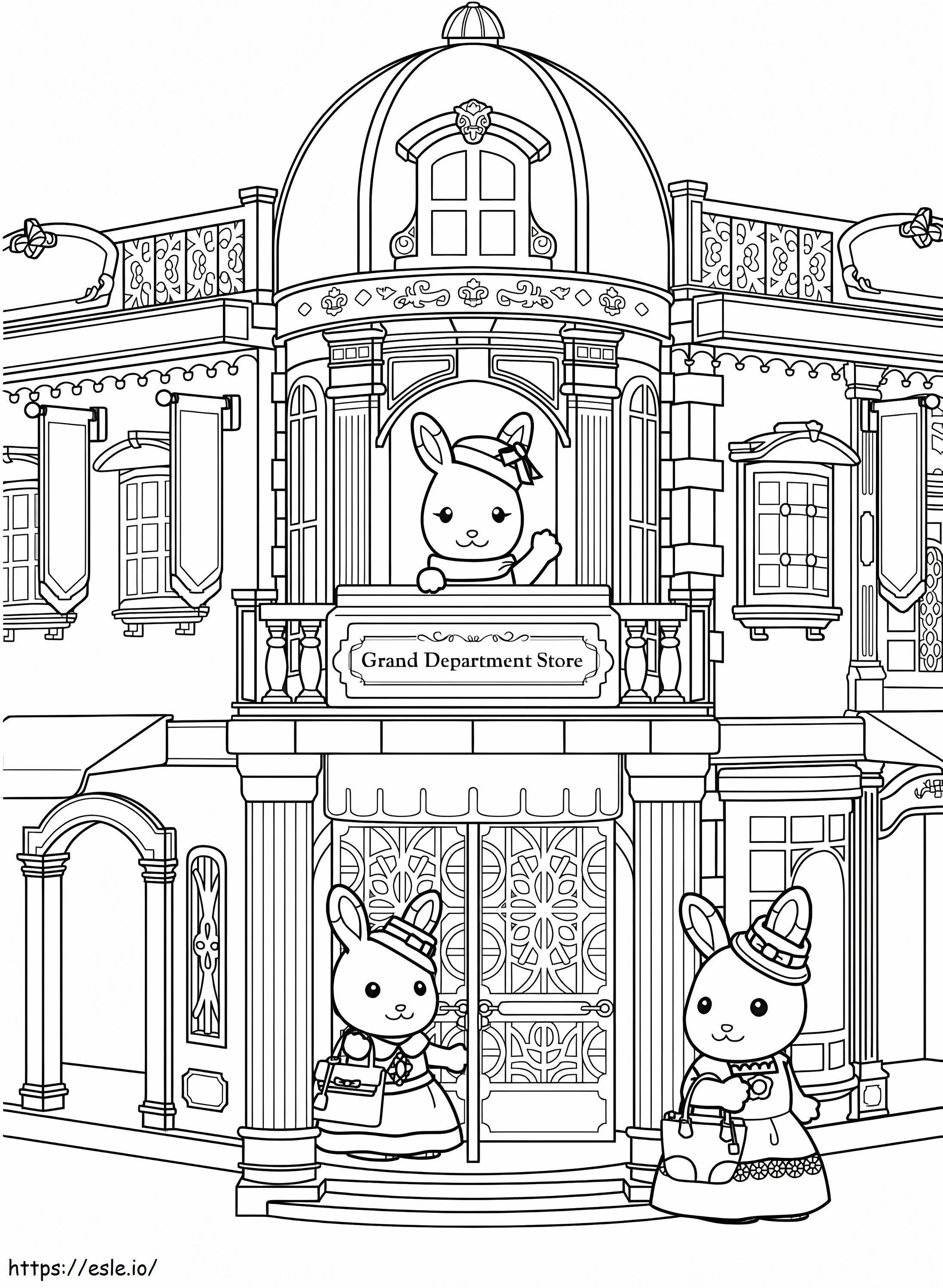 Sylvanian Families 6 coloring page