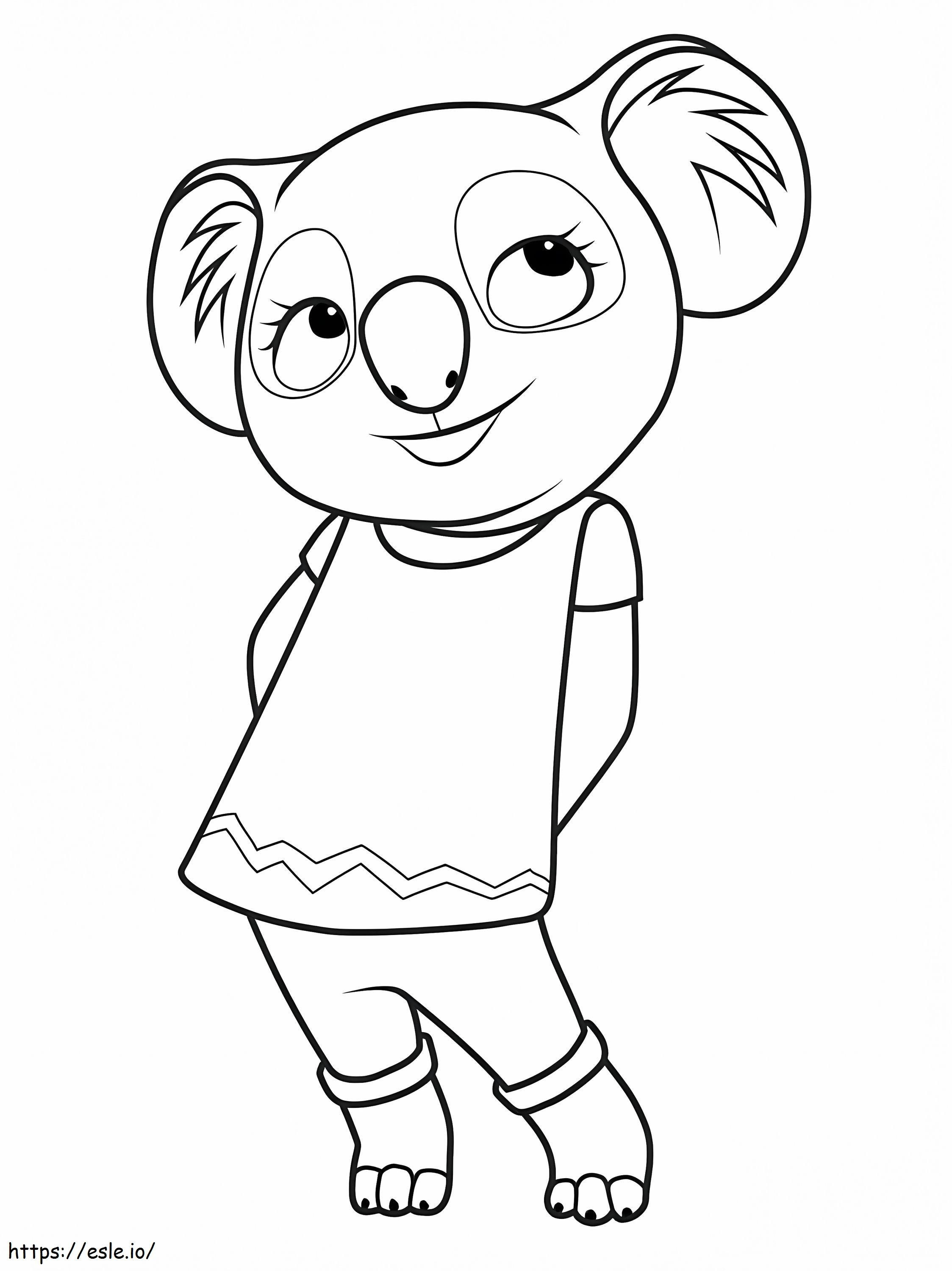 Nusty From Blinky Bill coloring page