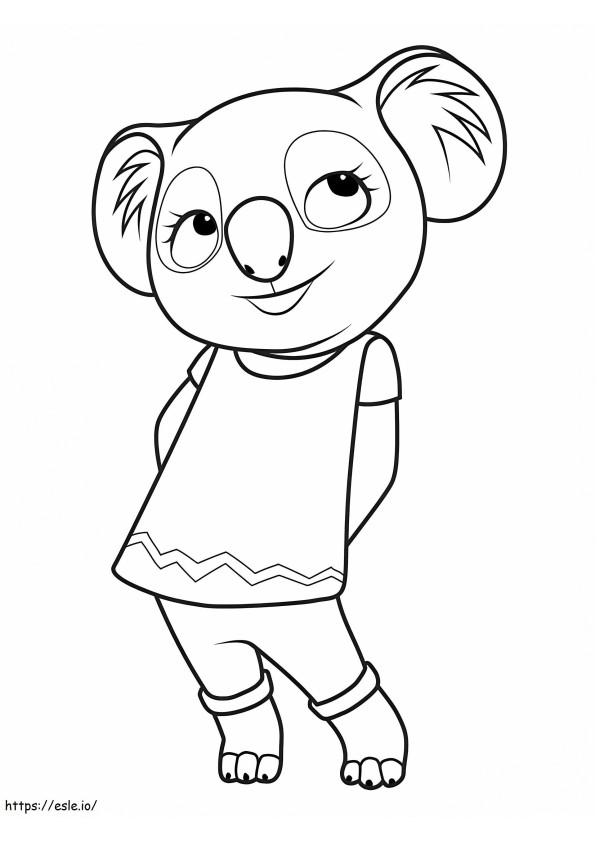 Nusty From Blinky Bill coloring page