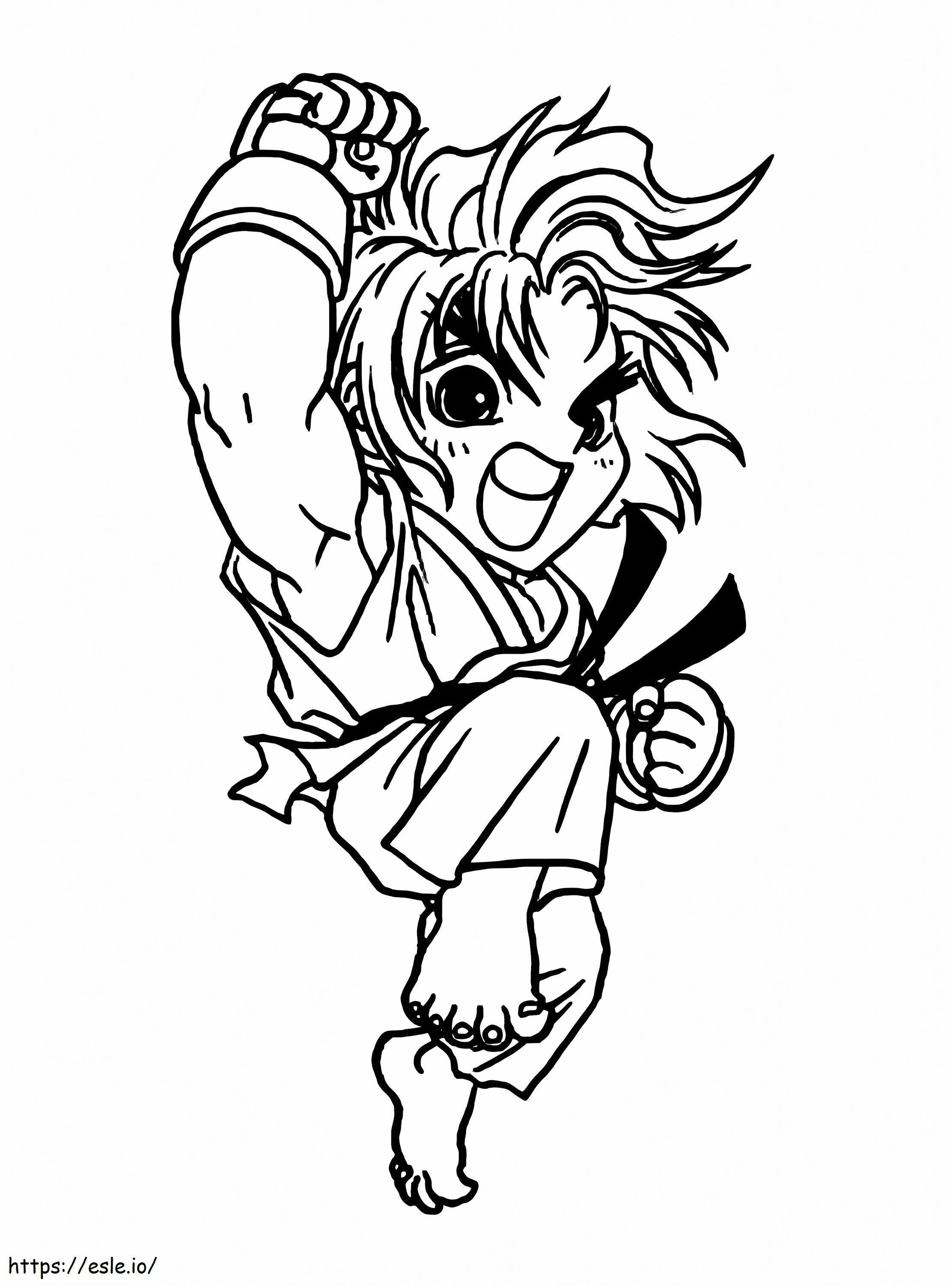 Chibi Ryu para colorir