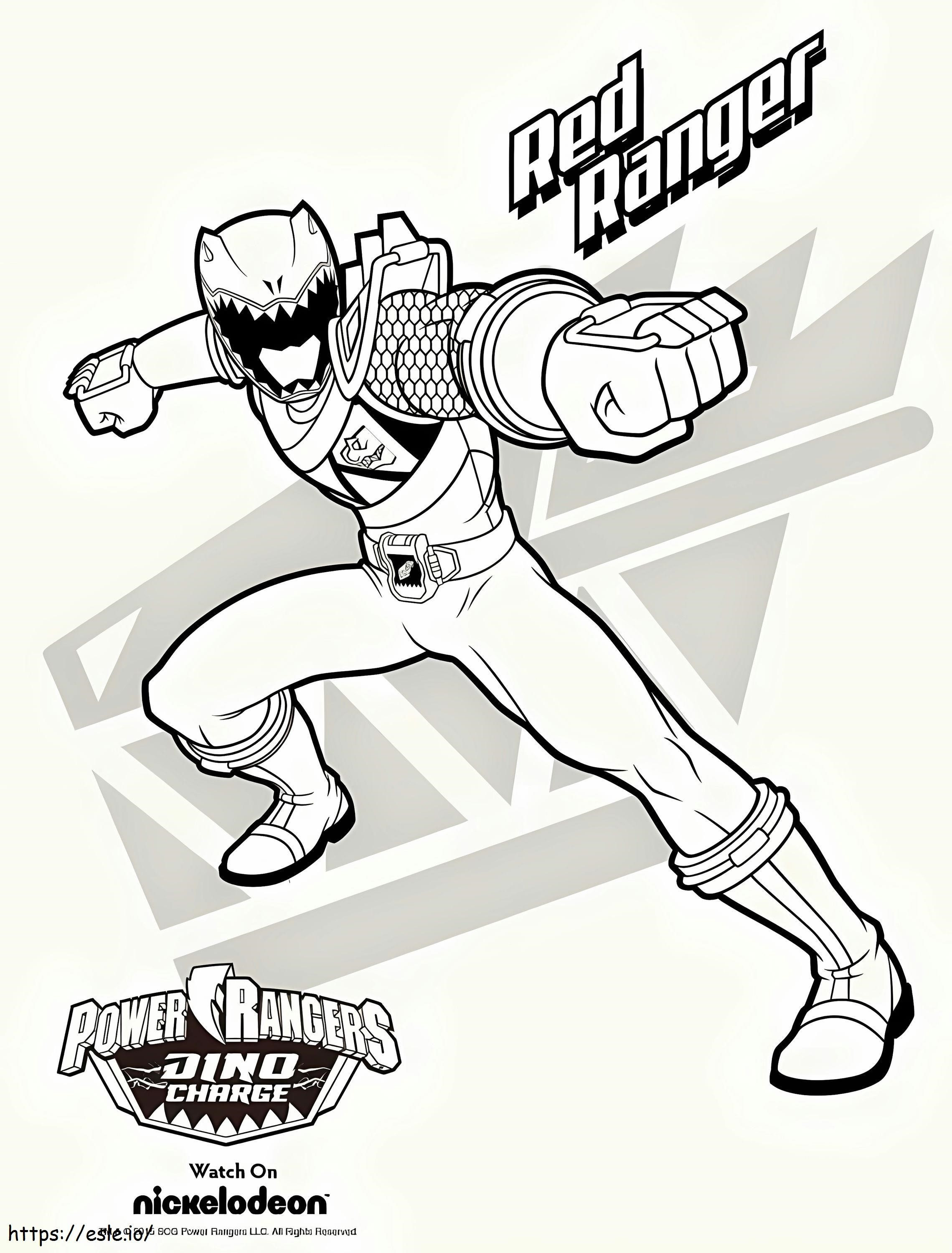 Power Rangers 6 coloring page