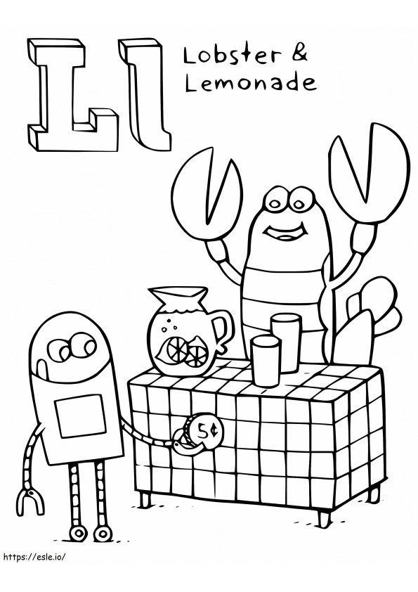 StoryBots Letter L coloring page