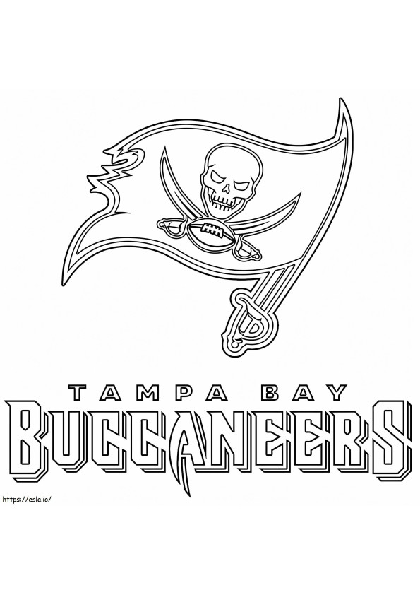 Bezpłatne drukowanie Buccaneers z Zatoki Tampa kolorowanka