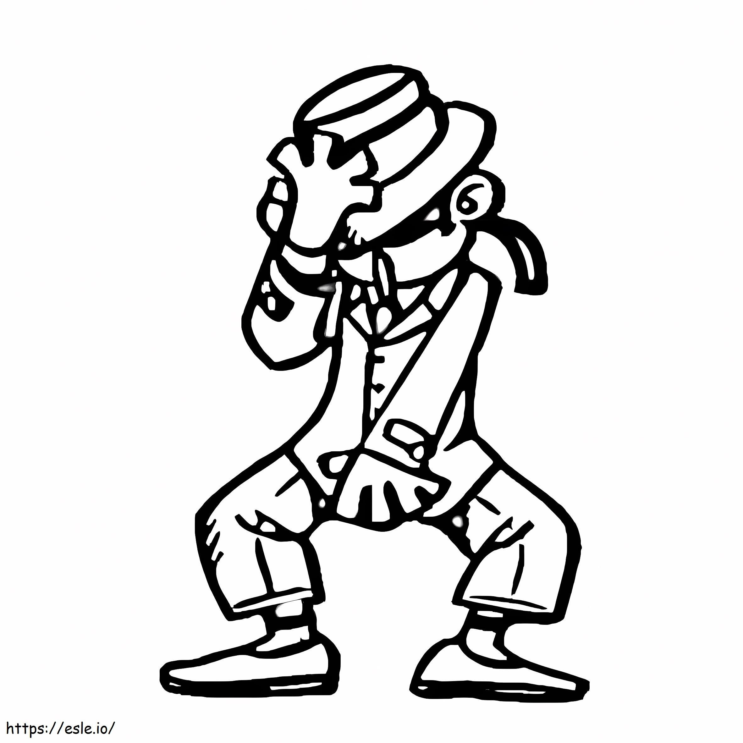 Dancer 2 coloring page