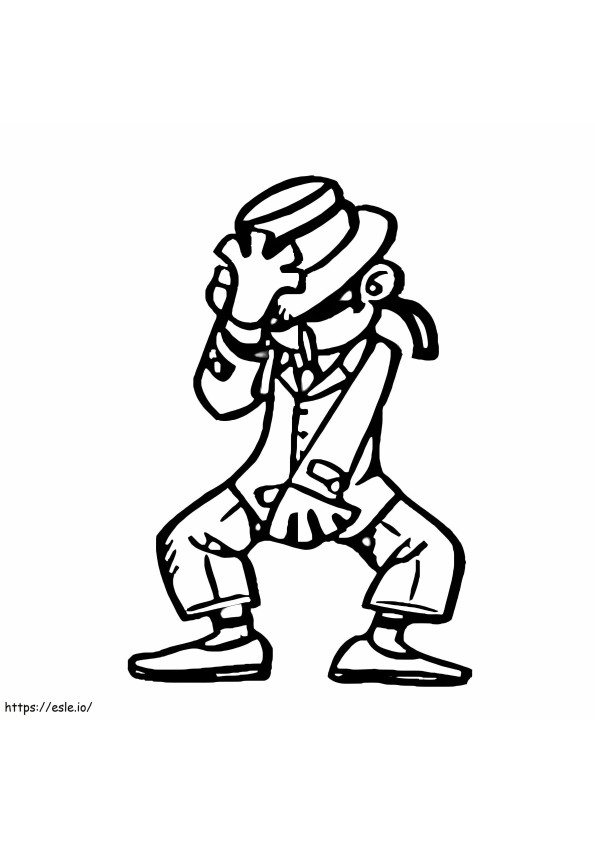 Dancer 2 coloring page