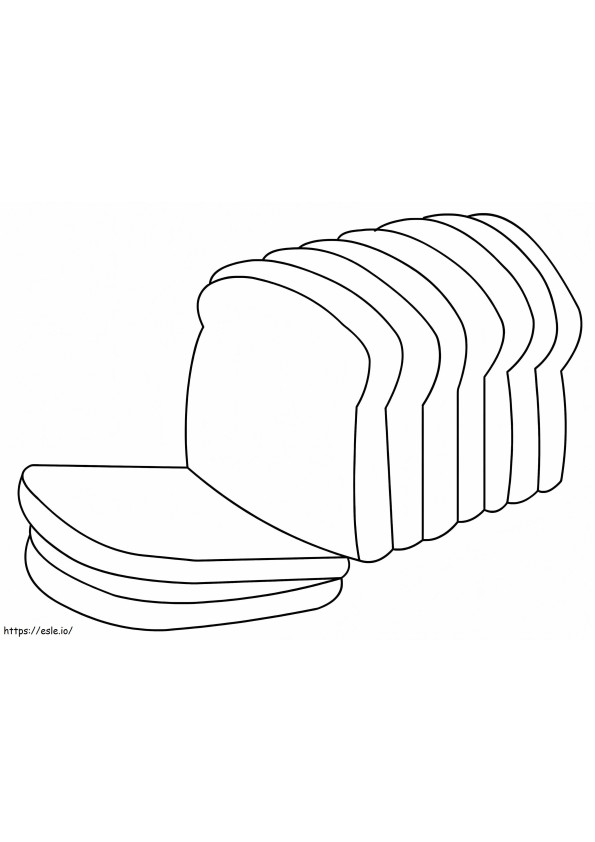Easy Bread coloring page