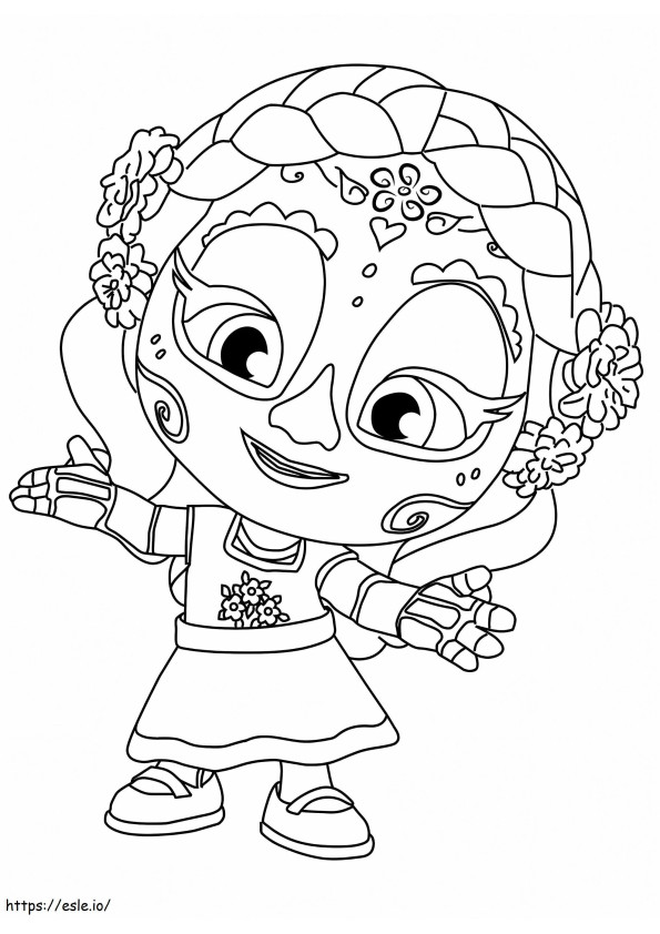 Skull Life From Super Monsters coloring page