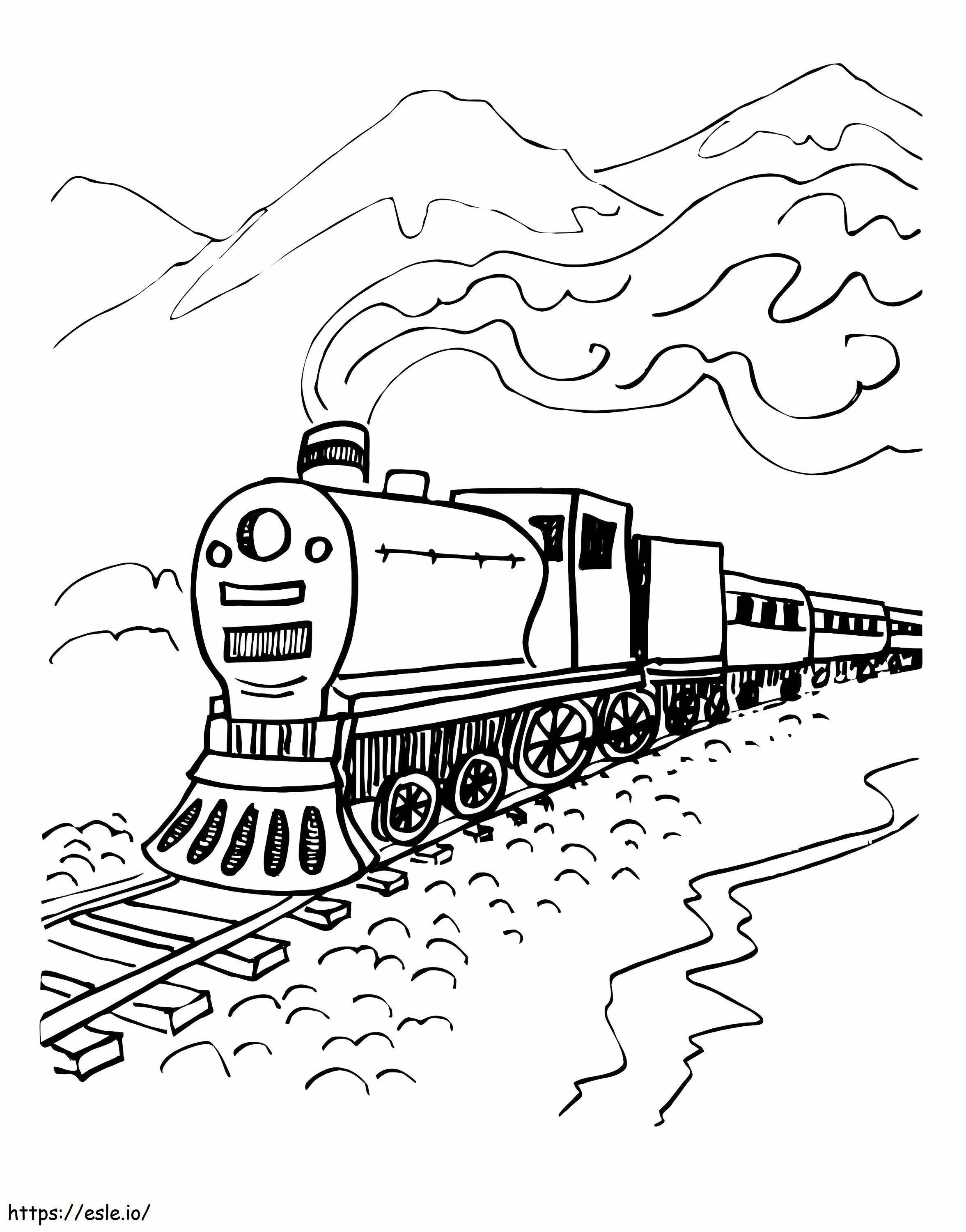 Ilmainen Polar Express -juna värityskuva