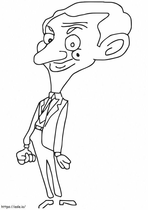 1526547392 Mr Bean A4 coloring page