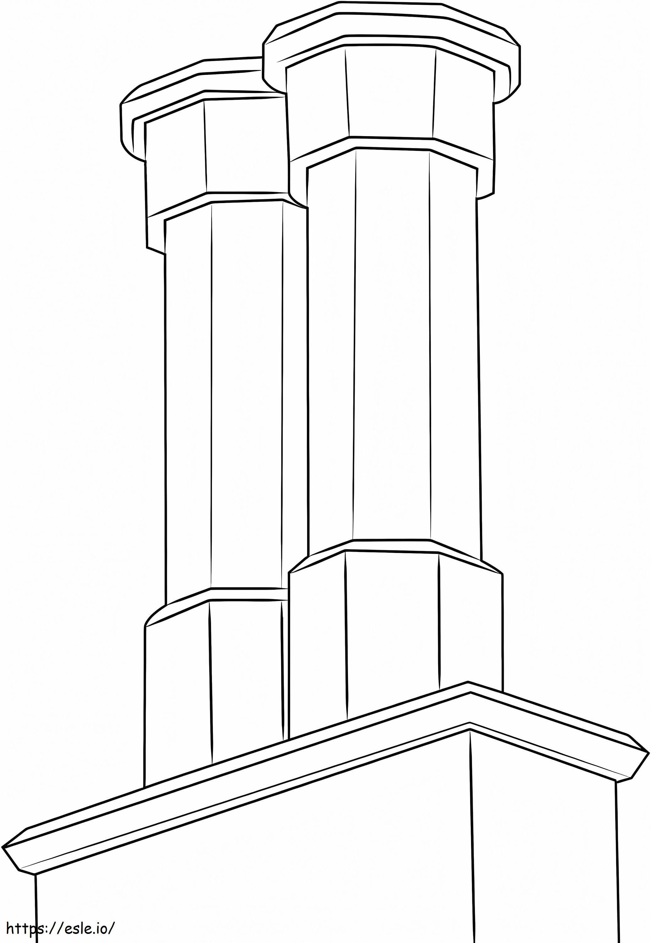 Industrial Chimney coloring page
