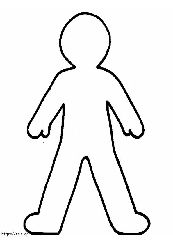 Simple Person Outline coloring page