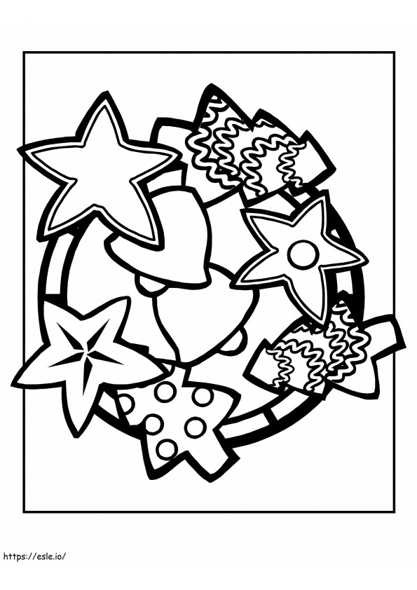 Christmas Cookies 4 coloring page