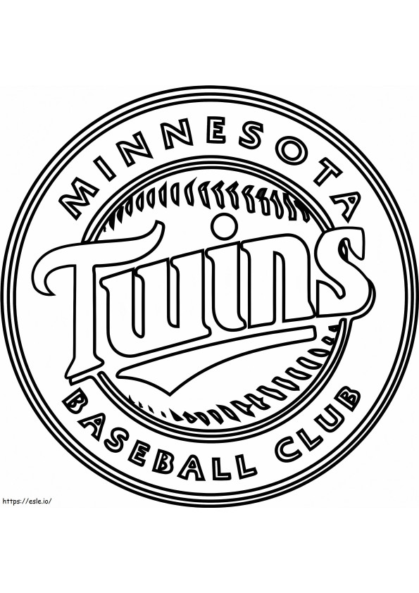 Logo dei gemelli Minnesota da colorare