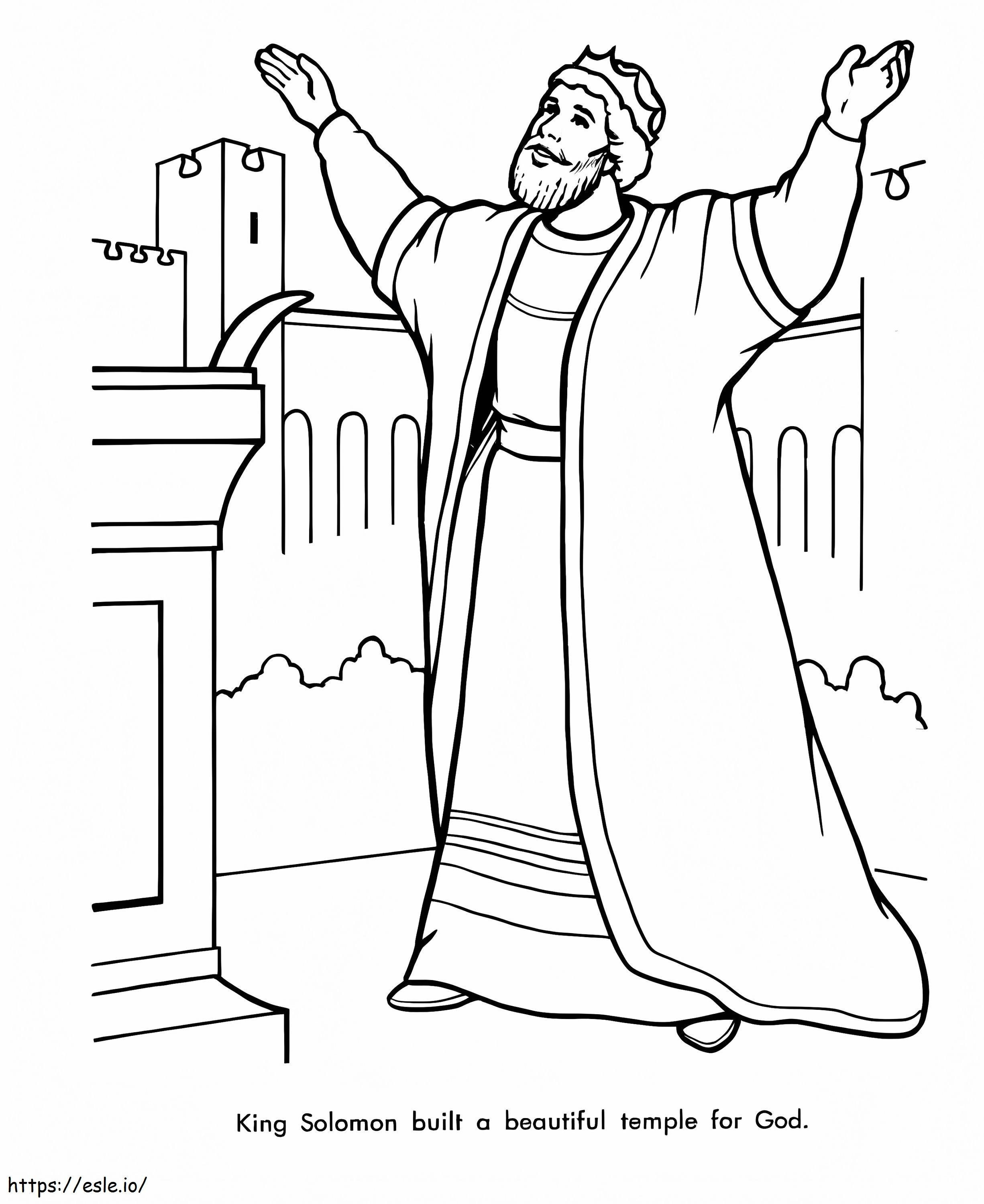 King Solomon coloring page