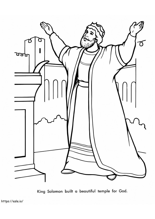 King Solomon coloring page