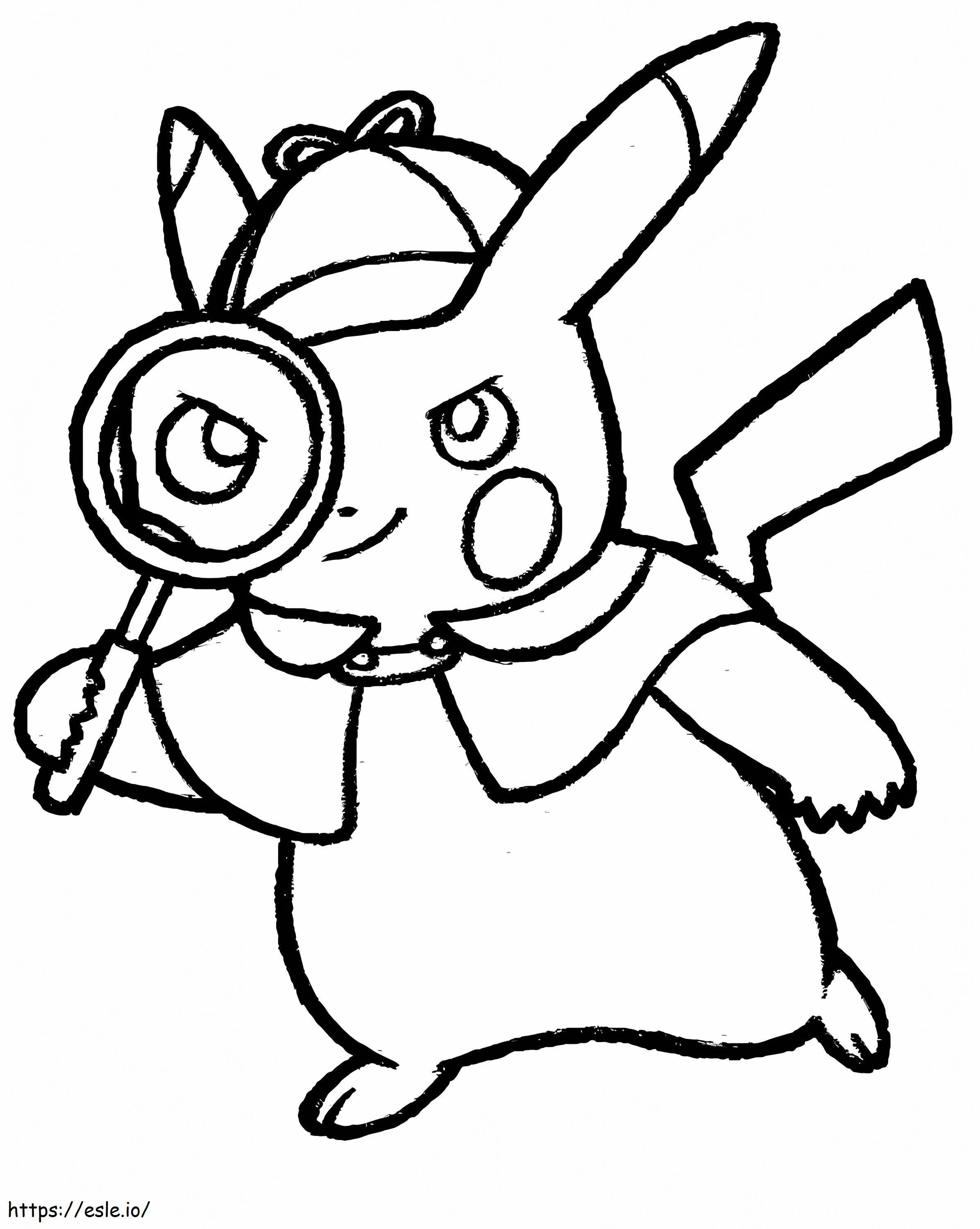 Detective Pikachu 1 coloring page