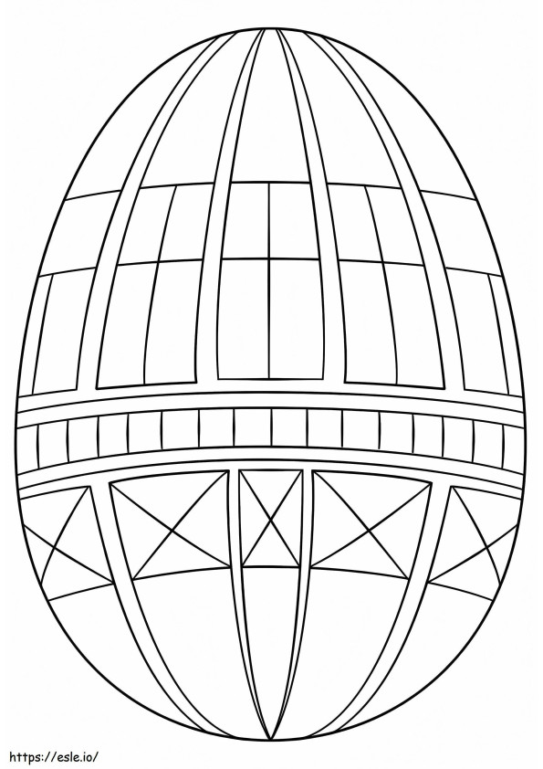 Coloriage Merveilleux œuf de Pâques 2 à imprimer dessin