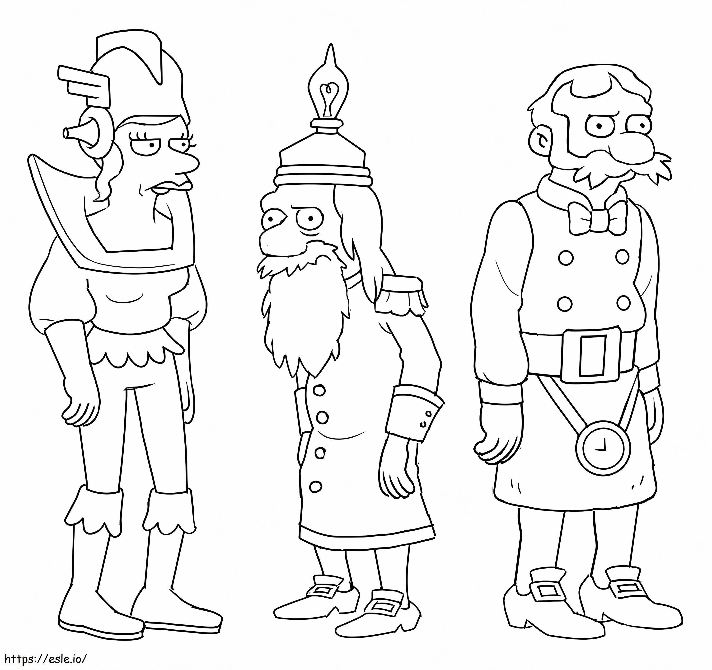 Characters From Disenchantment coloring page