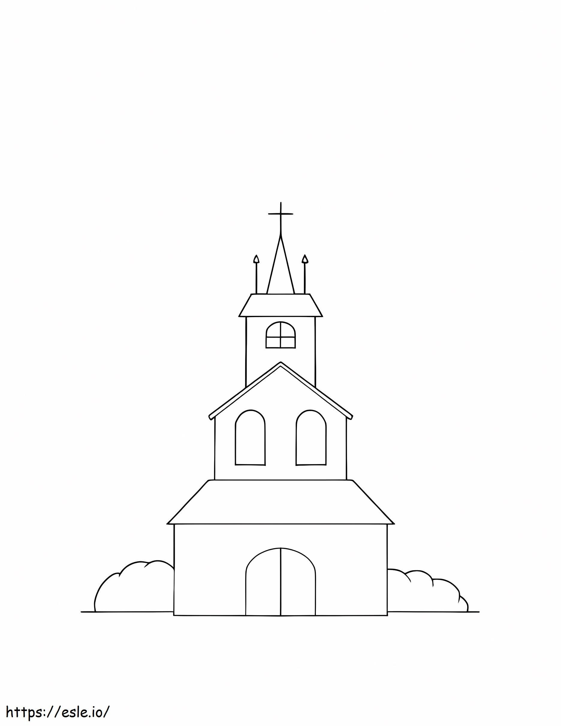 My Church coloring page