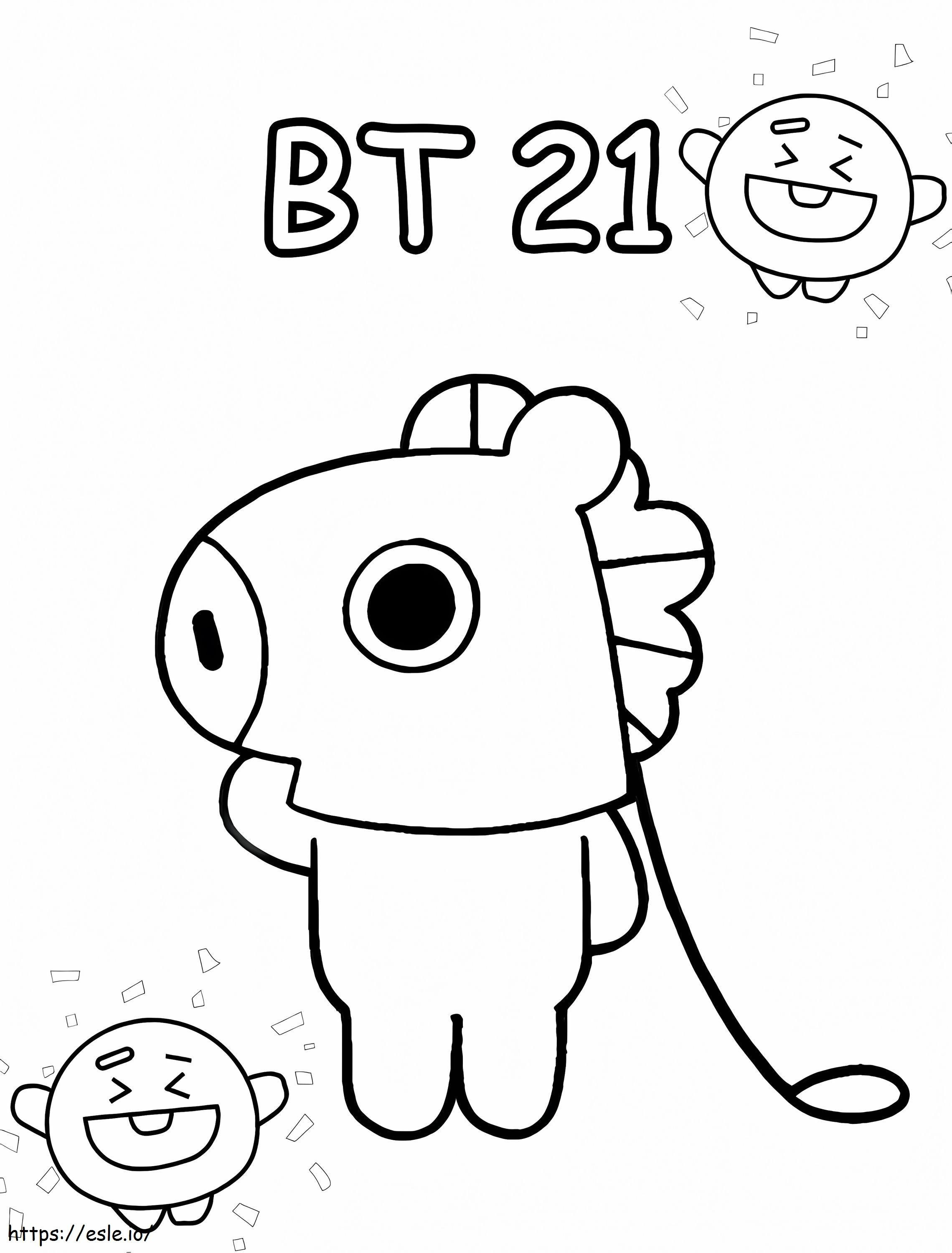 Mang And Cooky BT21 coloring page