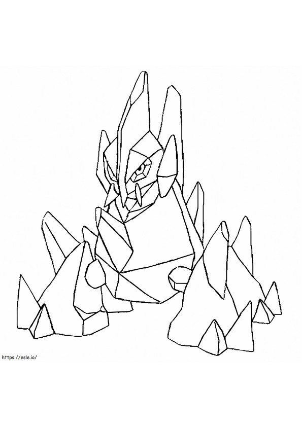 Gigalith Pokemon coloring page