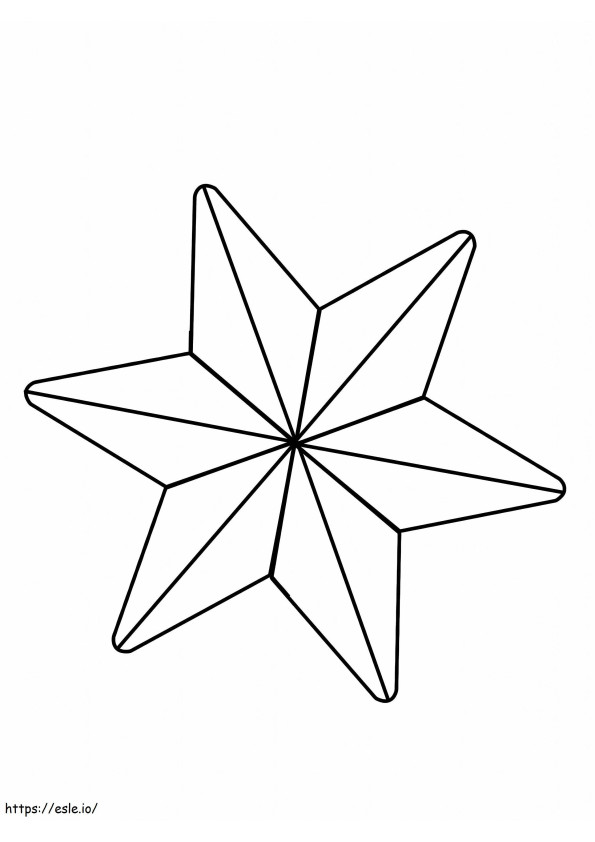 Beautiful Christmas Star coloring page