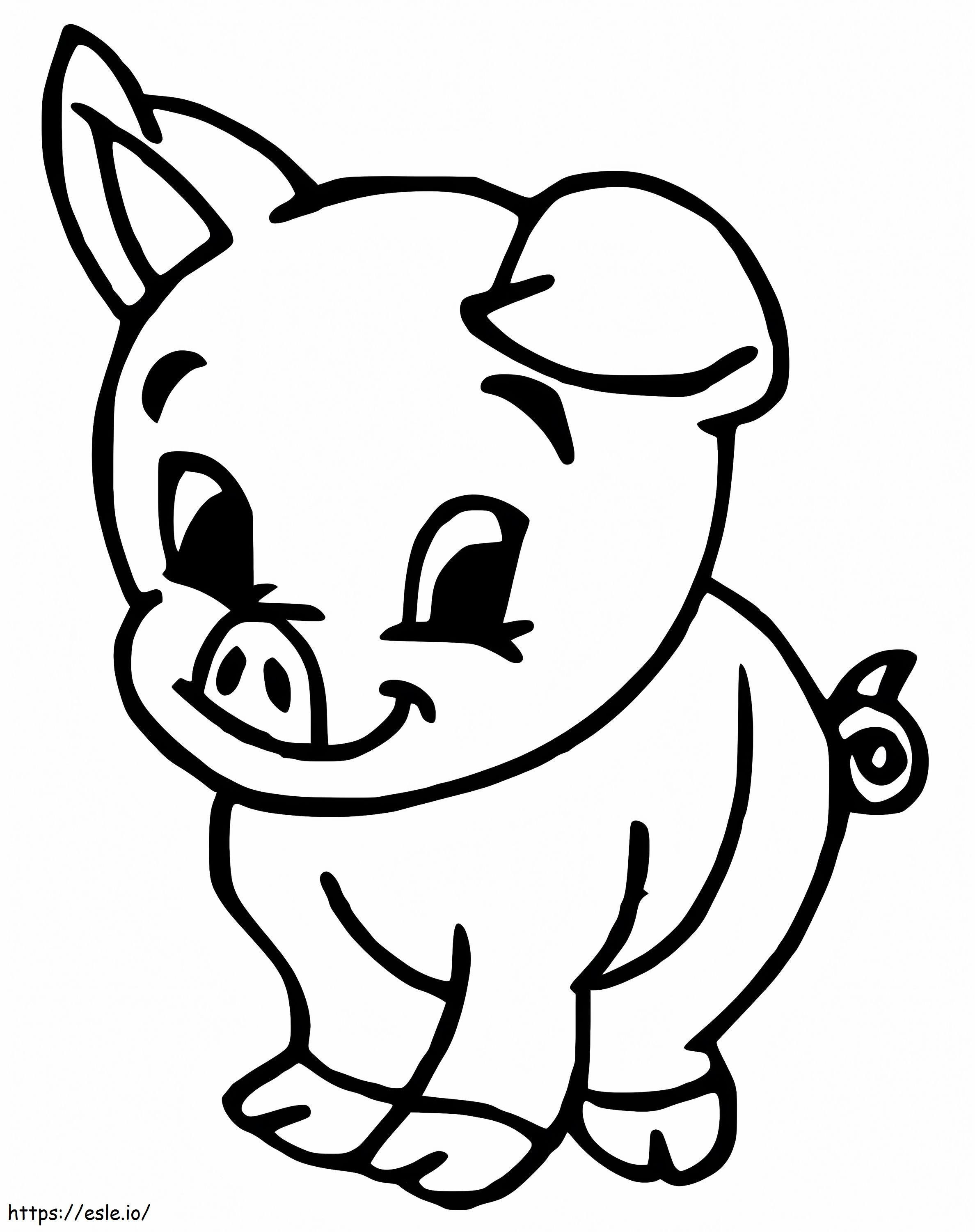 Baby Pig 6 coloring page