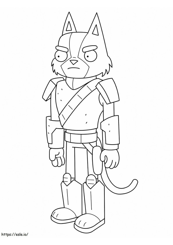 Avocato In Final Space coloring page