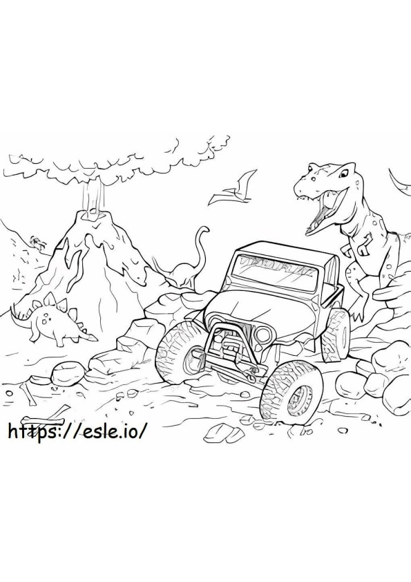 Prehistoric Path coloring page