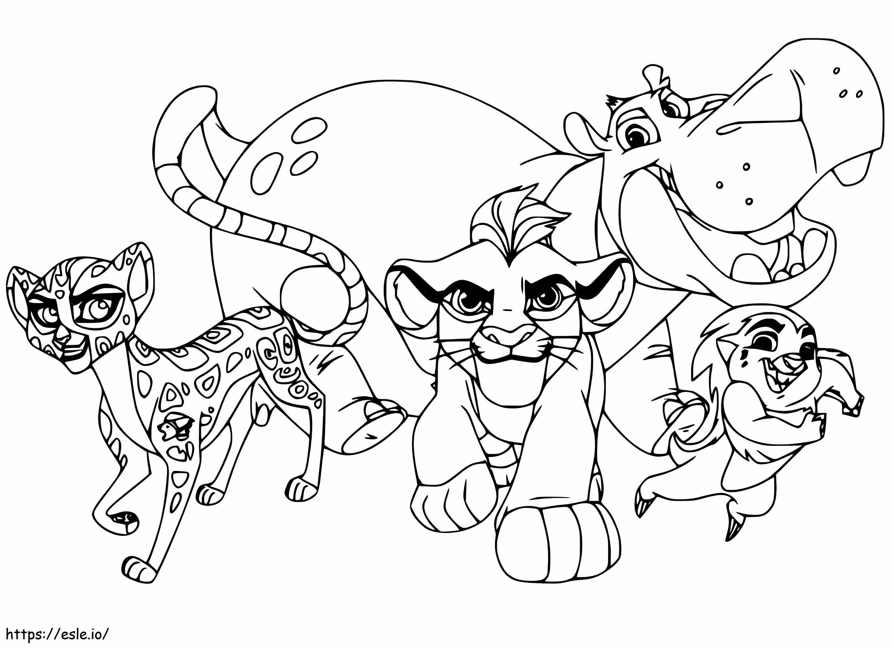 The Lion Guard To Color coloring page
