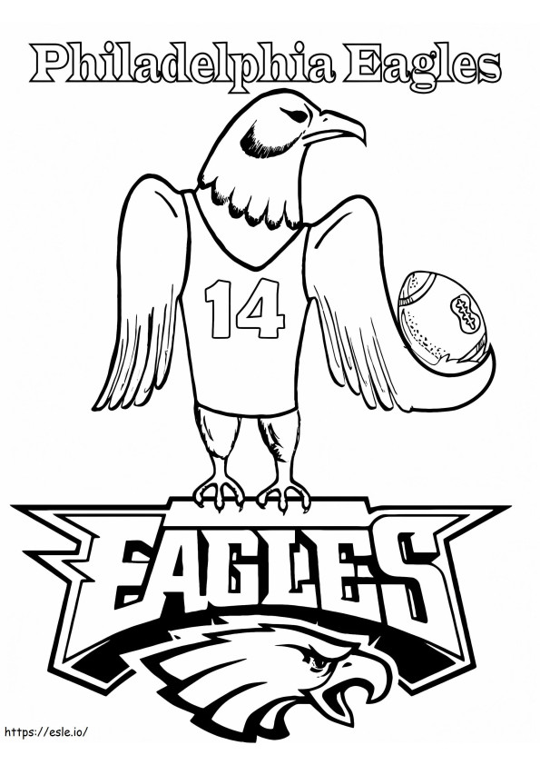 Swoop Philadelphia Eagles Nfl coloring page