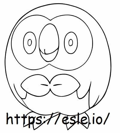 Rowlet coloring page
