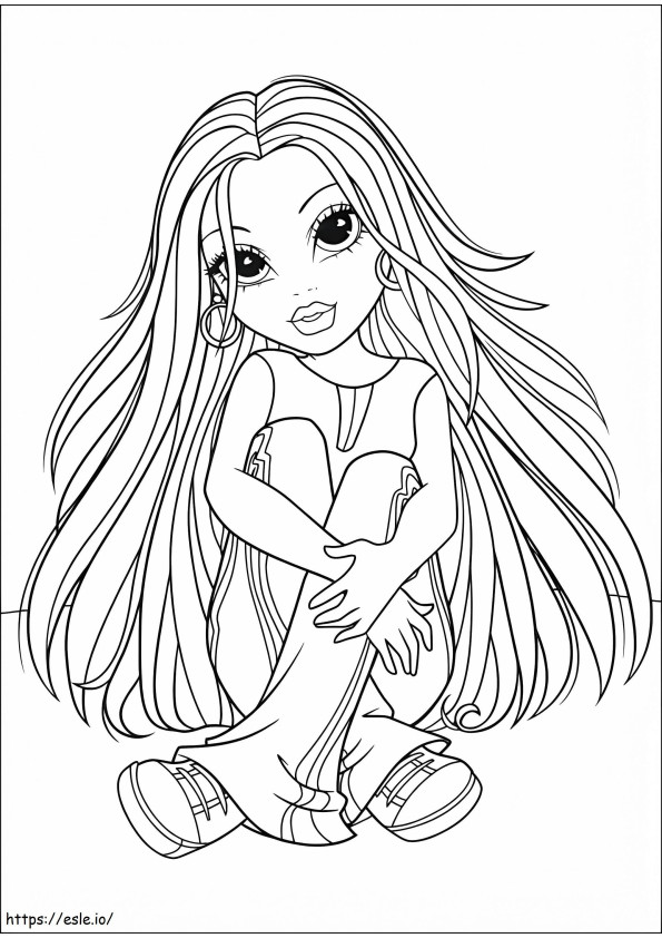 Cool Moxie Girlz coloring page