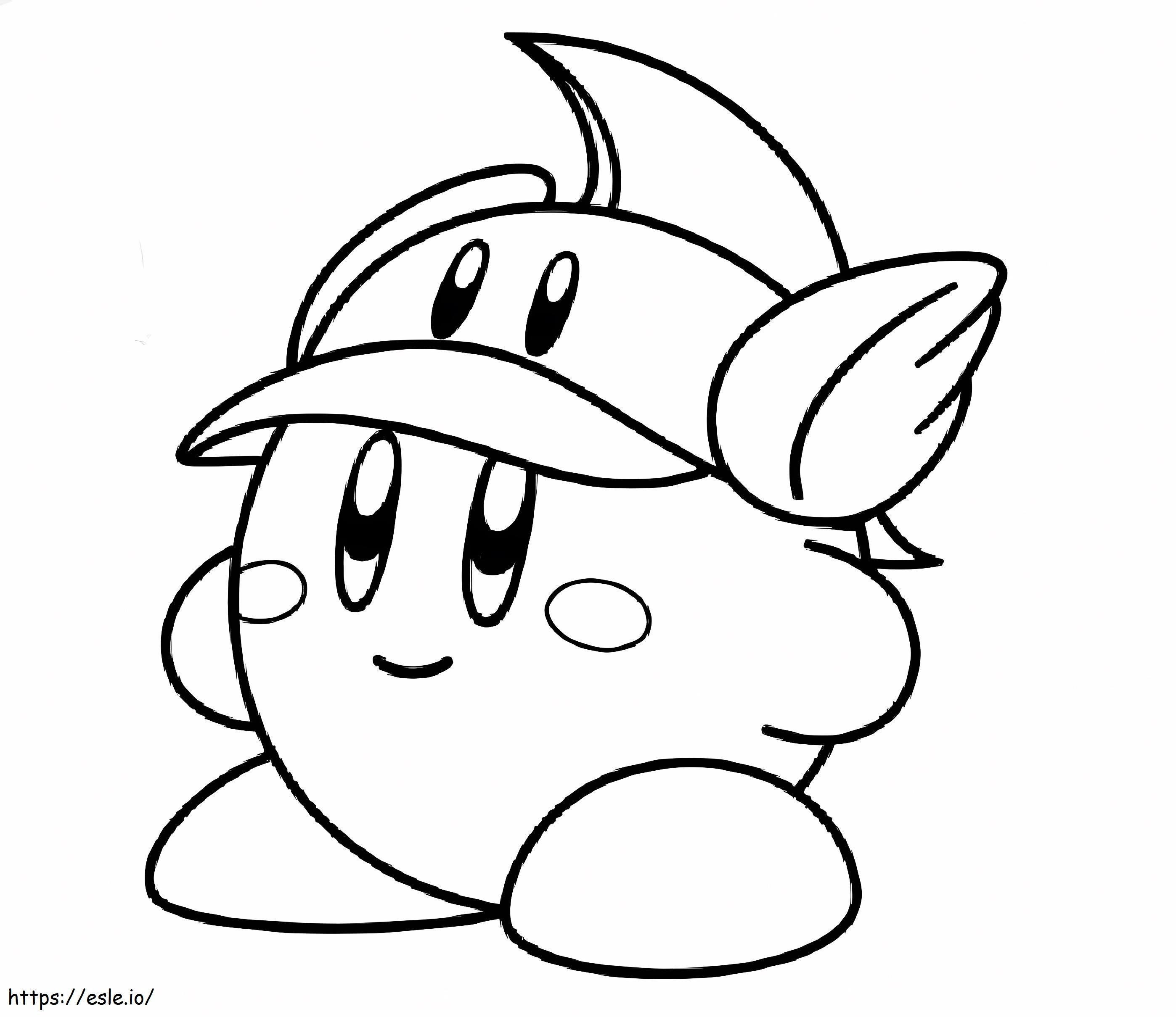 Free Printable Kirby coloring page