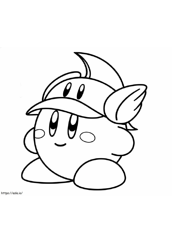 Free Printable Kirby coloring page