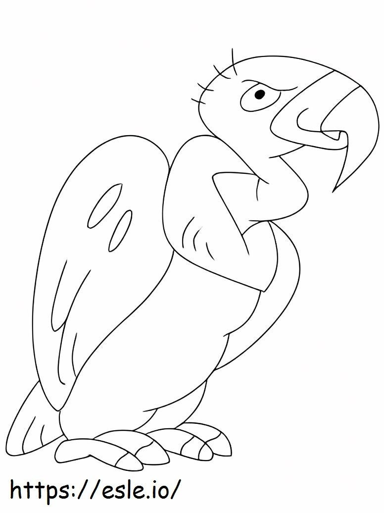 Tyhmä Kalifornian Condor värityskuva